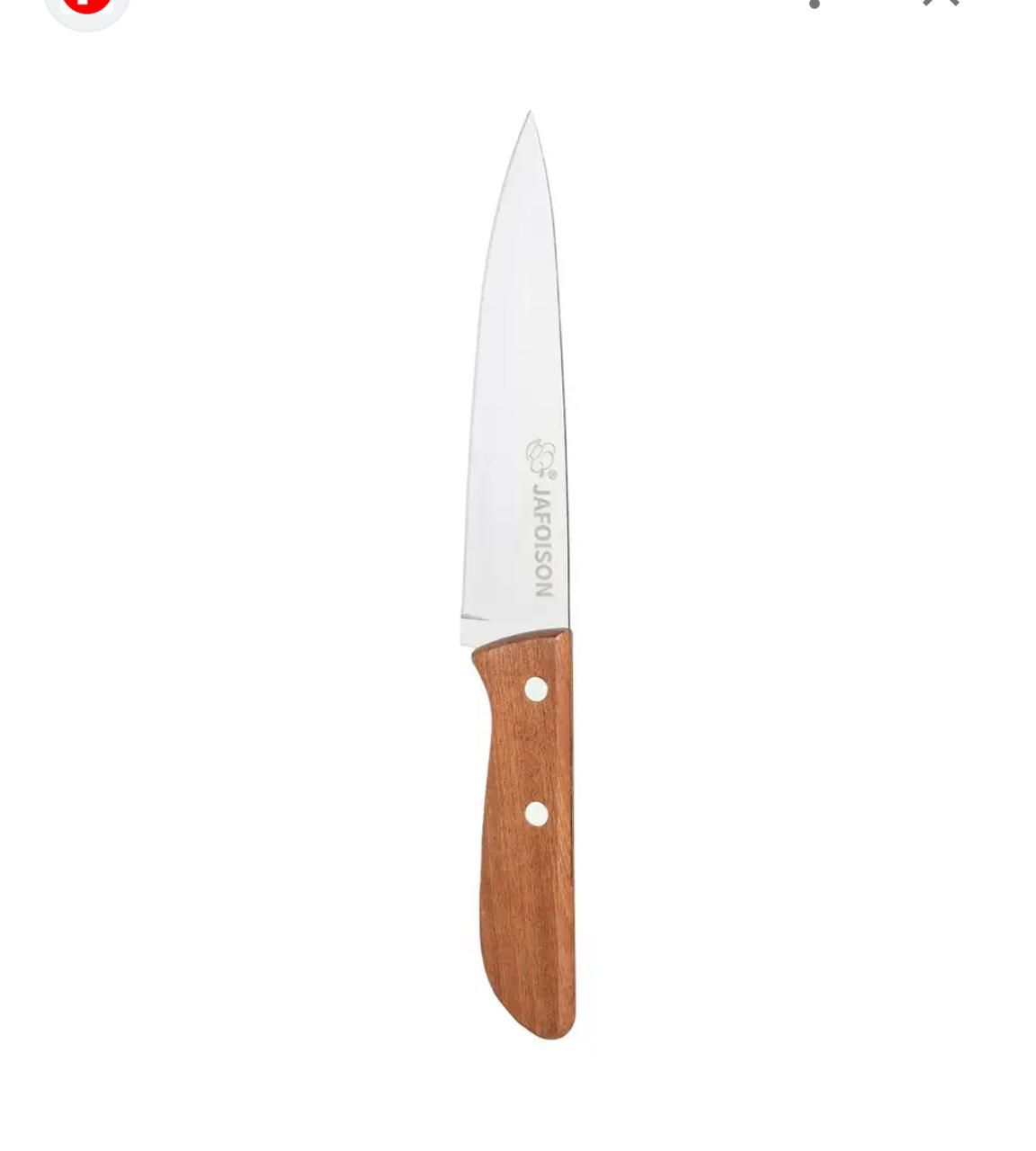 🔪 Cuchillo de Cocina mango madera – Corte Preciso con Estilo Clásico