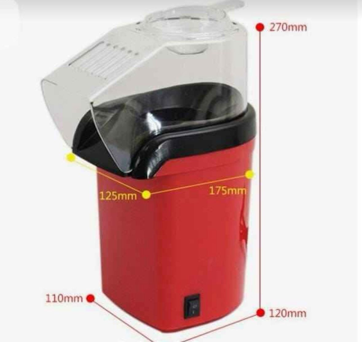 🍿 Máquina Eléctrica para Palomitas – Diversión y Sabor en Cada Porción