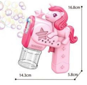 🦄 Pistola de Burbujas Unicornio – Magia, Color y Diversión en Cada Pulso