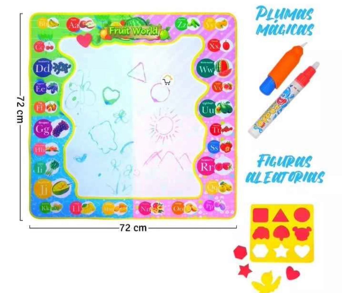 🎨 Tapete de Dibujo “Fruit World” – Creatividad sin Límites y Sin Manchas