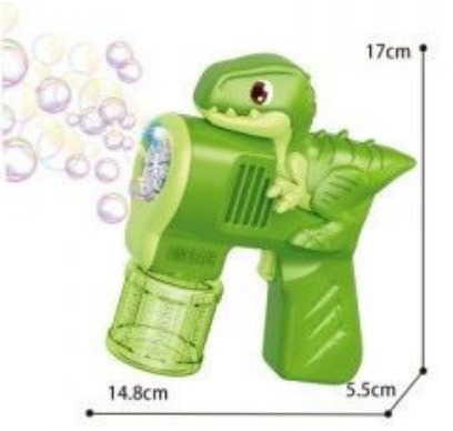 🦖 Pistola de Burbujas Dinosaurio – Diversión Jurásica con Solo Presionar un Botón