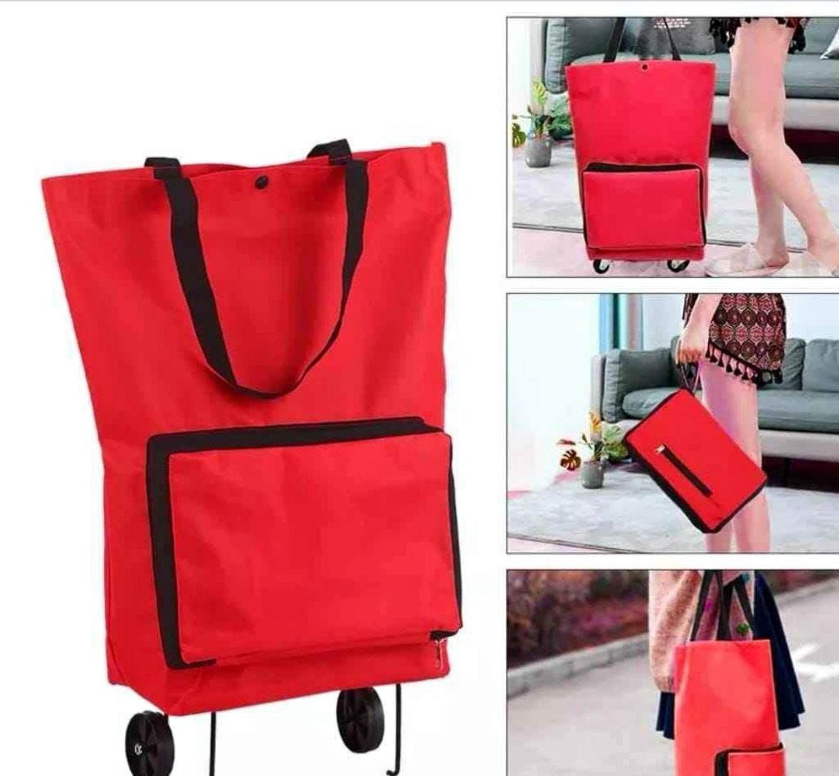 🛍️ Bolsa Multifuncional Práctica, Plegable y con Ruedas