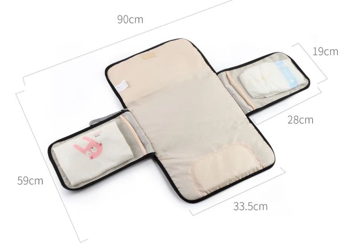 🧼 Cambiador Portátil para Bebé – Organización y Comodidad en Cada Cambio
