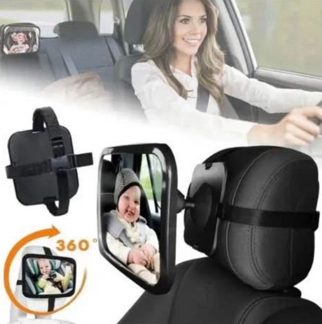 👶 Espejo Retrovisor para Bebé – Seguridad y Tranquilidad al Conducir