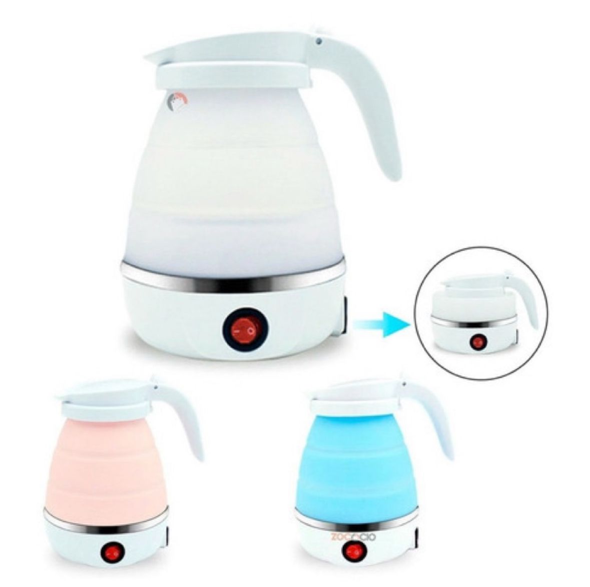 ⚡ Hervidor Eléctrico Plegable – Compacto, Práctico y Portátil