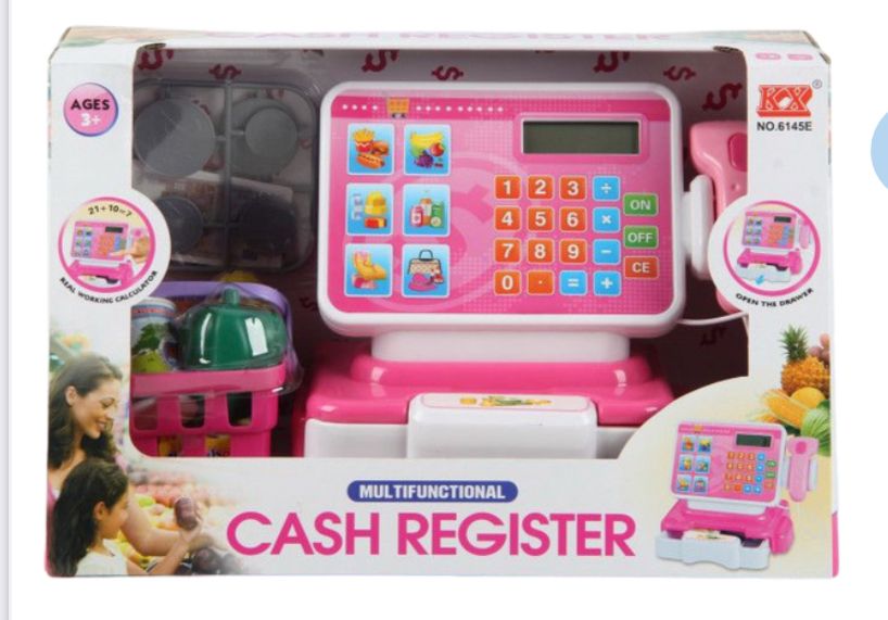 🛒 Caja Registradora Infantil con Accesorios – Juego Educativo y Diversión Comercial