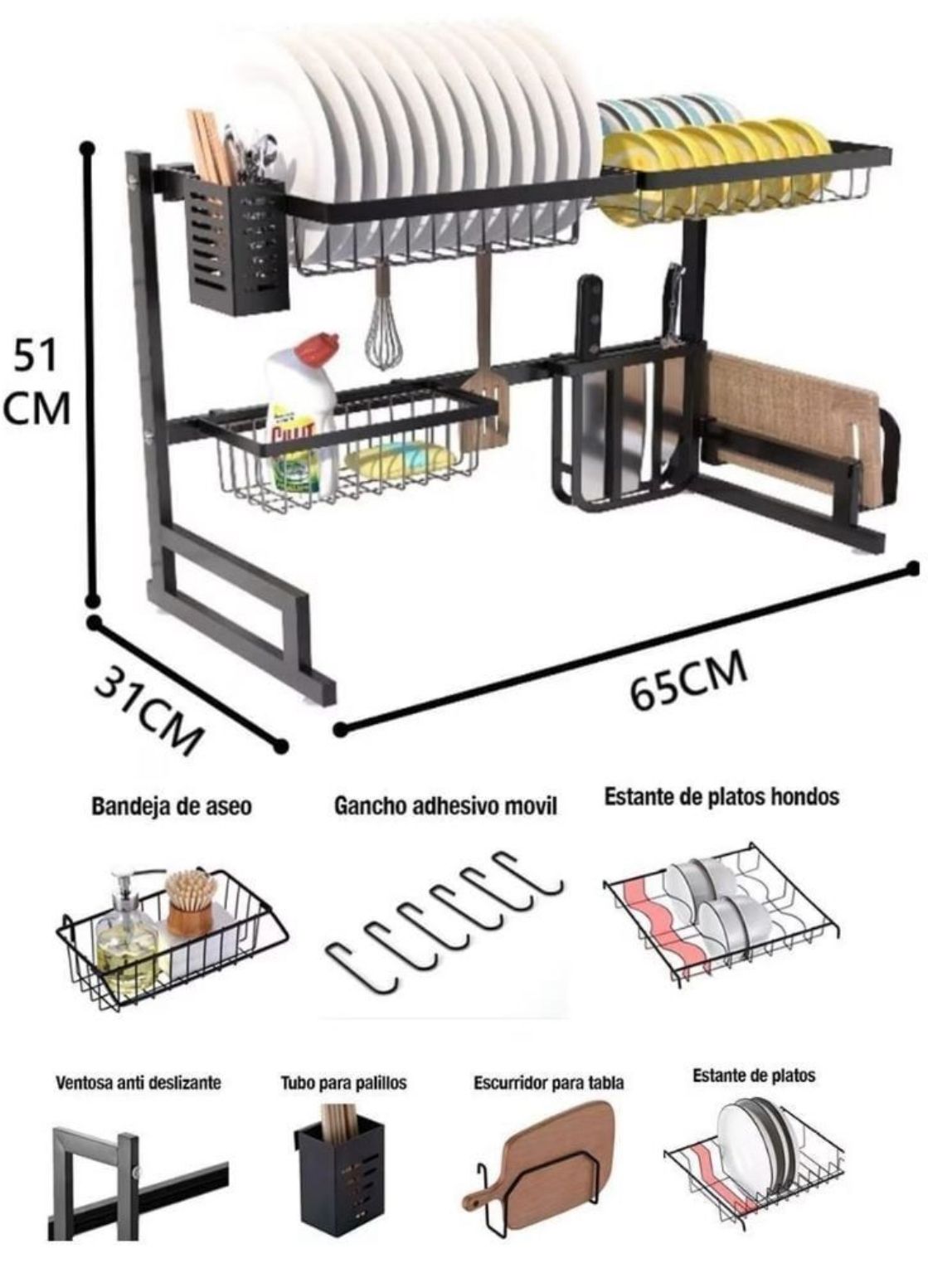 🧼 Escurridor de Cocina Sobre Fregadero – Máxima Eficiencia en Espacios Reducidos