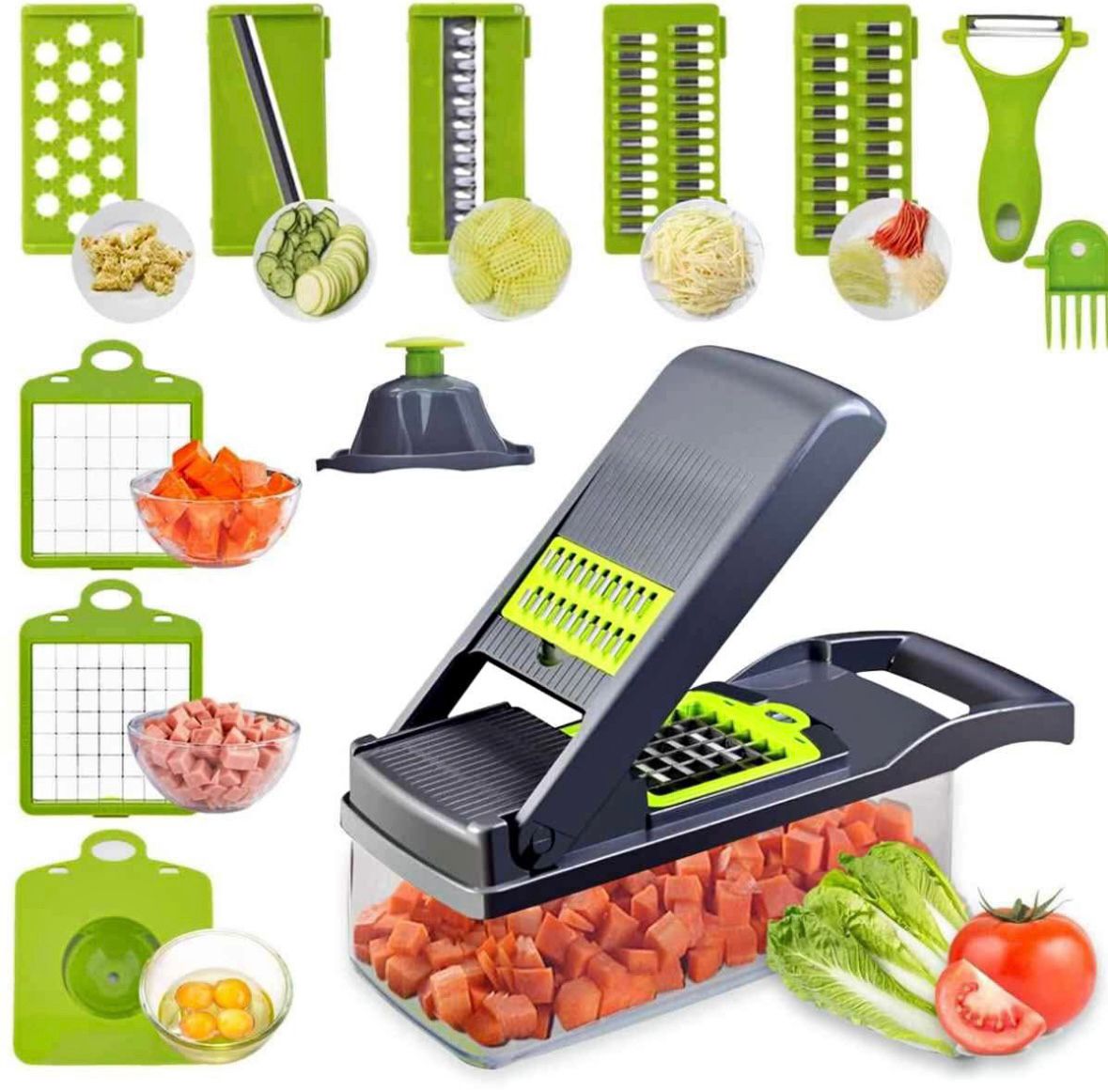 🥗 Cortador Multifuncional de Frutas y Verduras – Precisión, Rapidez y Versatilidad en Tu Cocina