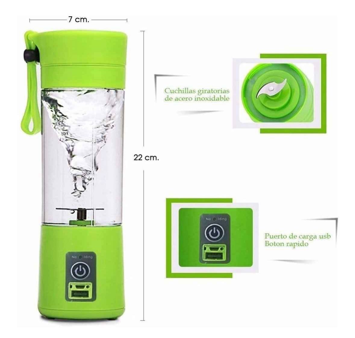 🥤 Mini Licuadora Portátil USB – Batidos Frescos Donde Quieras