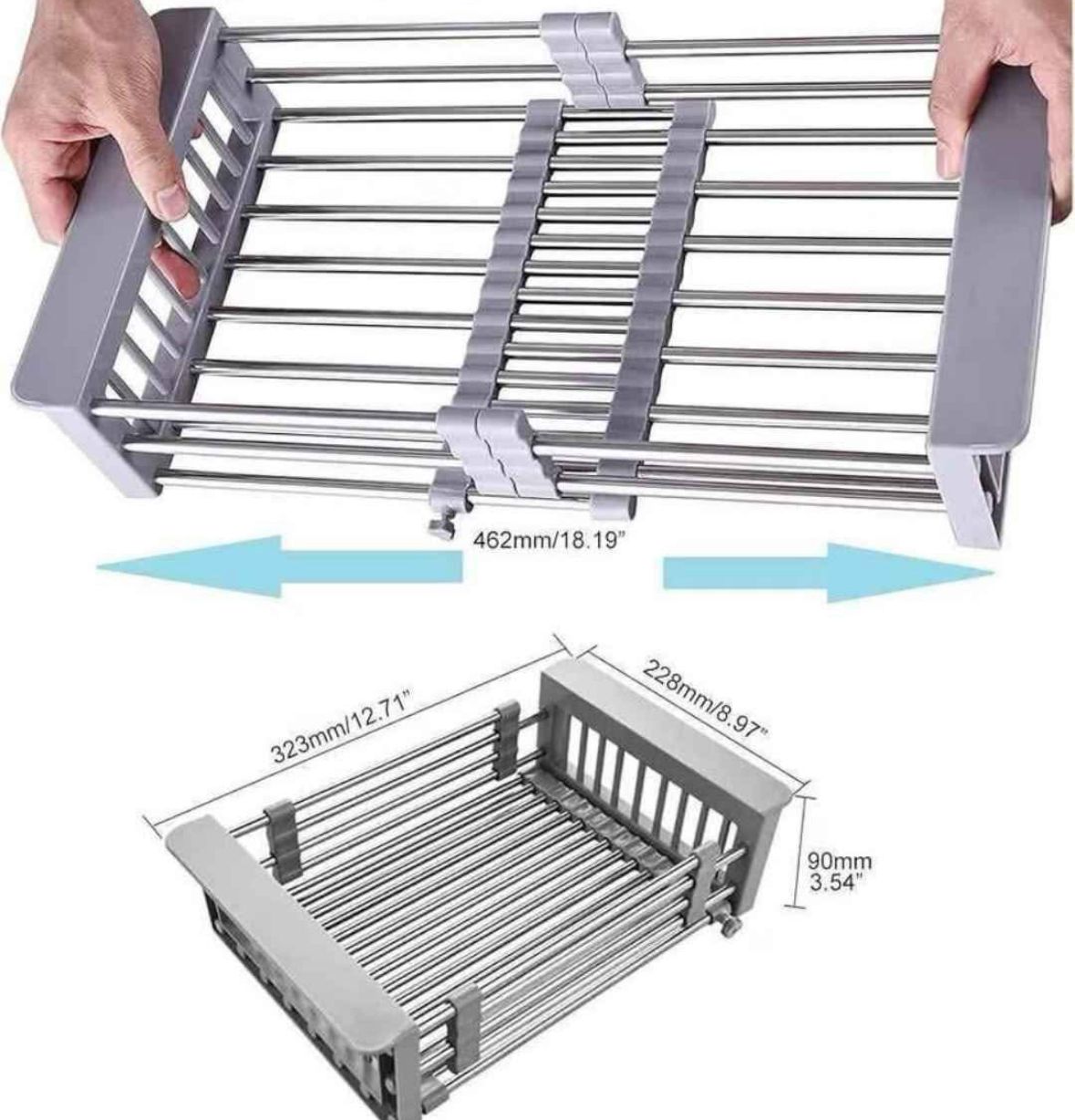 💧 Escurridor ajustable para Fregadero – Secado Eficiente, Espacio Optimizado
