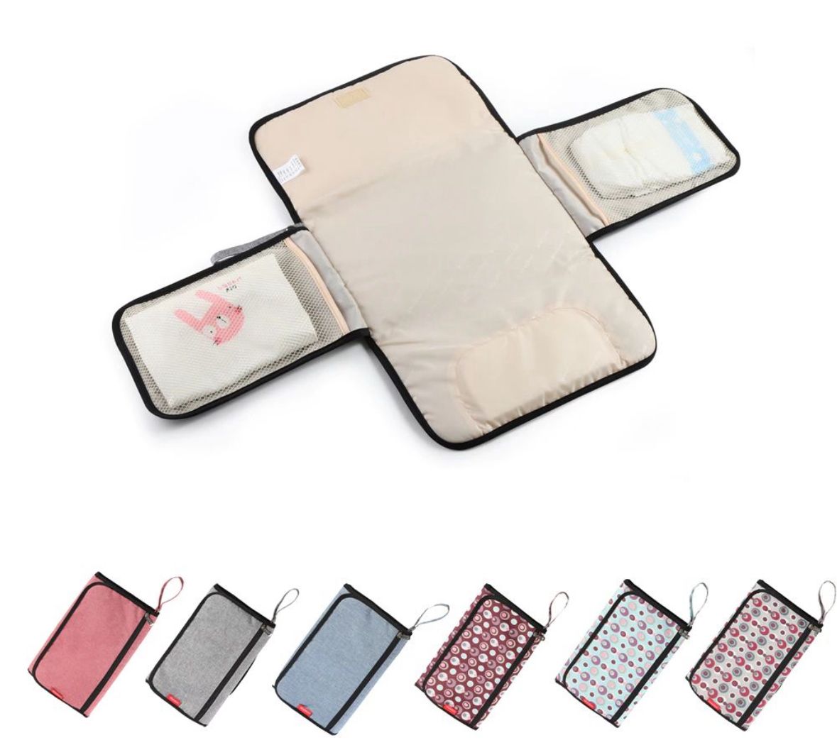 🧼 Cambiador Portátil para Bebé – Organización y Comodidad en Cada Cambio