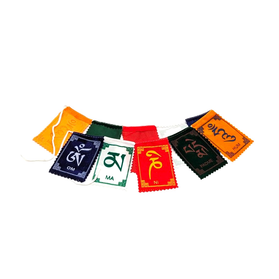 Om Mani Padme Hum Mantra Mini String Flags