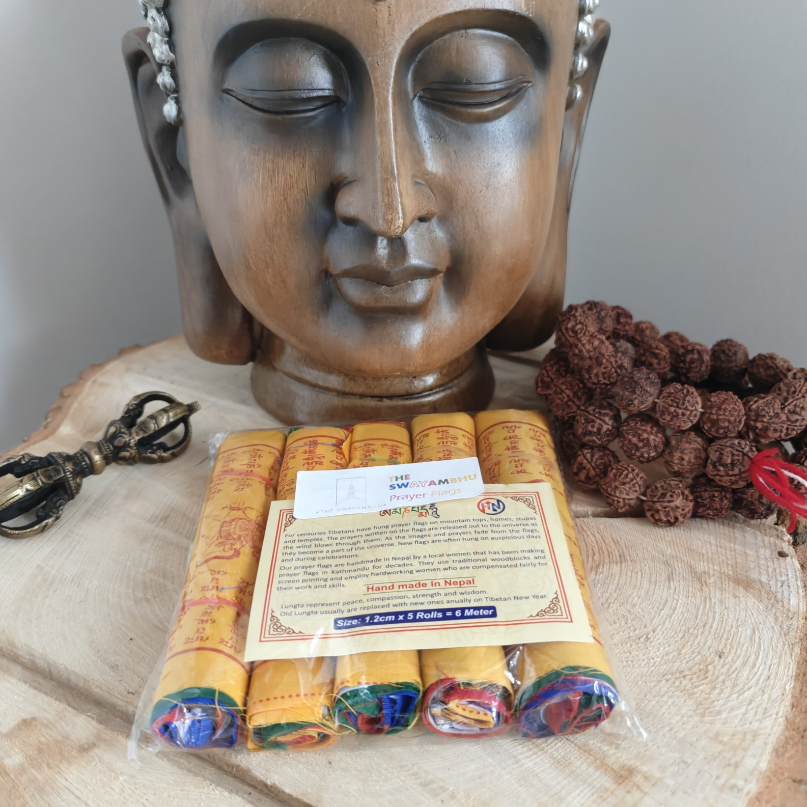 Prayer flags 11 meters- 50 flags ( 10 flags on each strings)