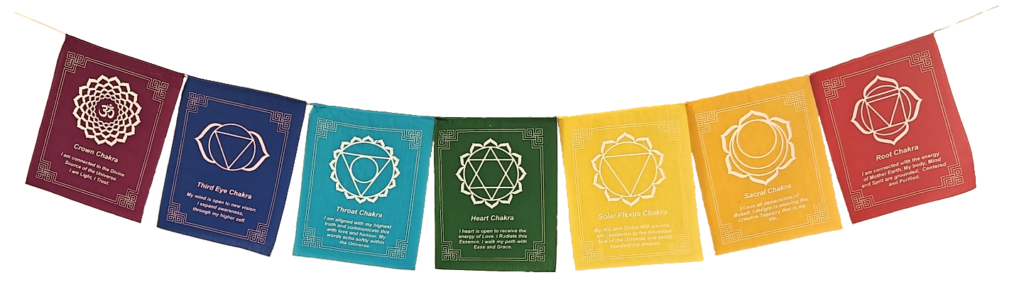 7 Chakra Energy Flags