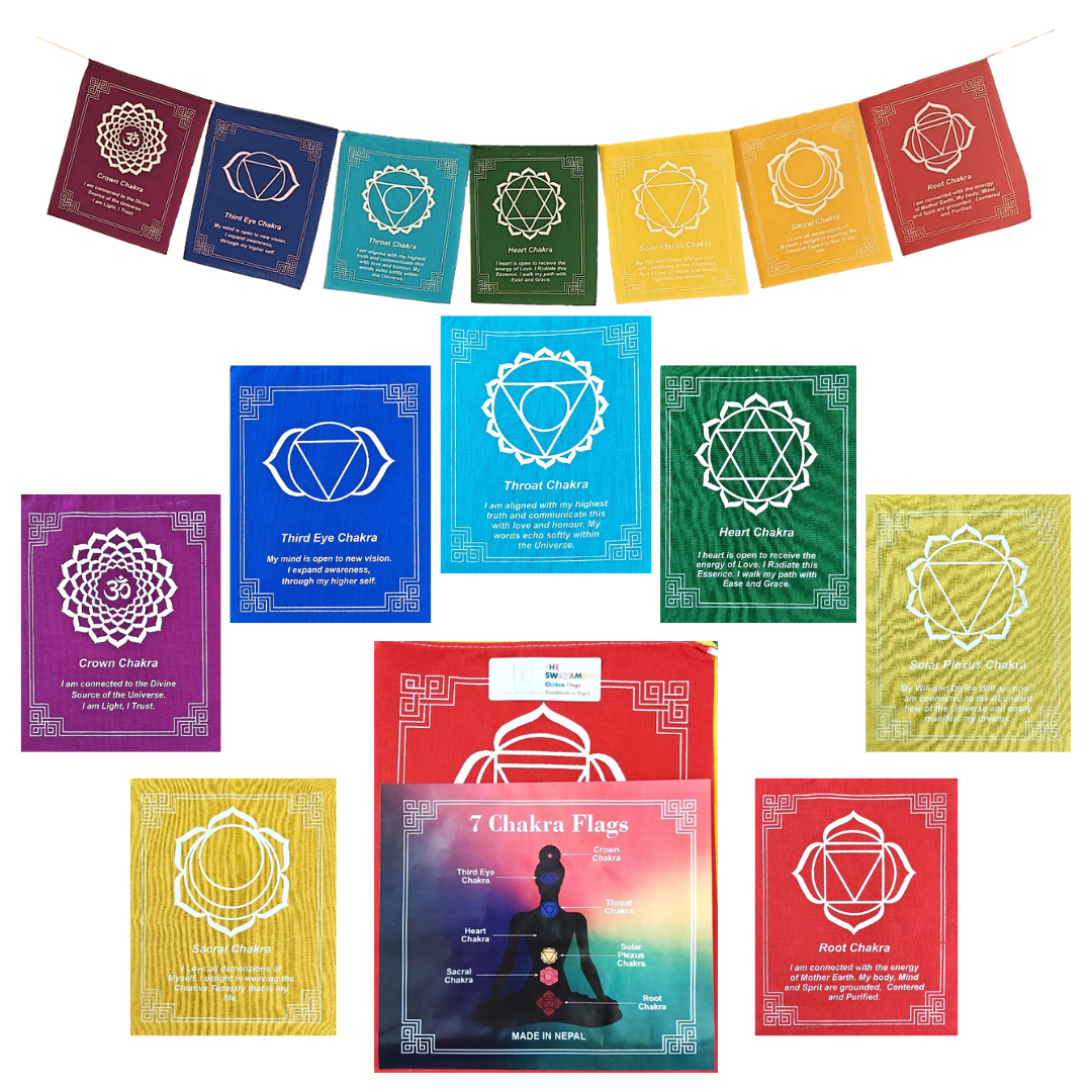 7 Chakra Energy Flags