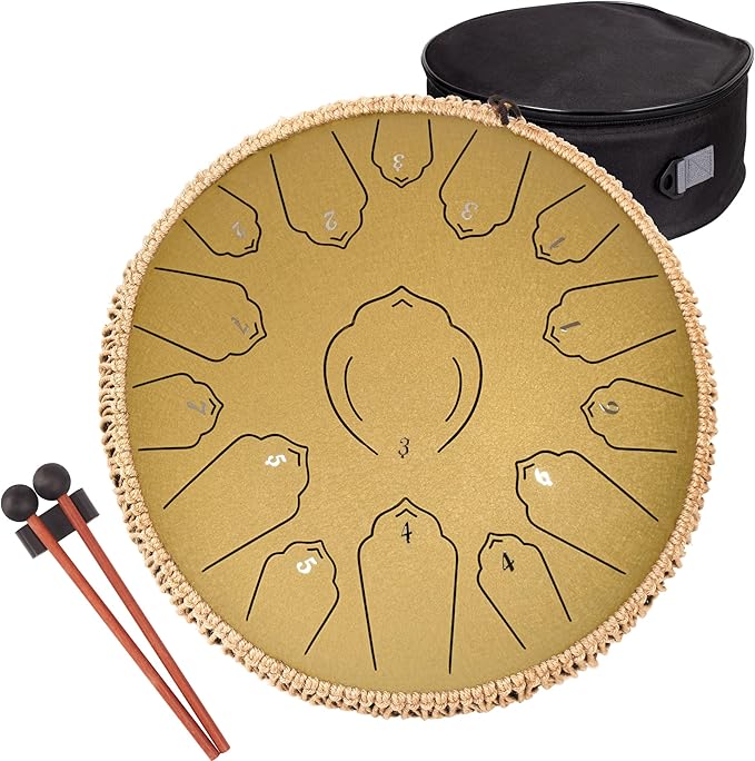 “Zenith” 15-Note Steel Tongue Drum | 3 Colors Available