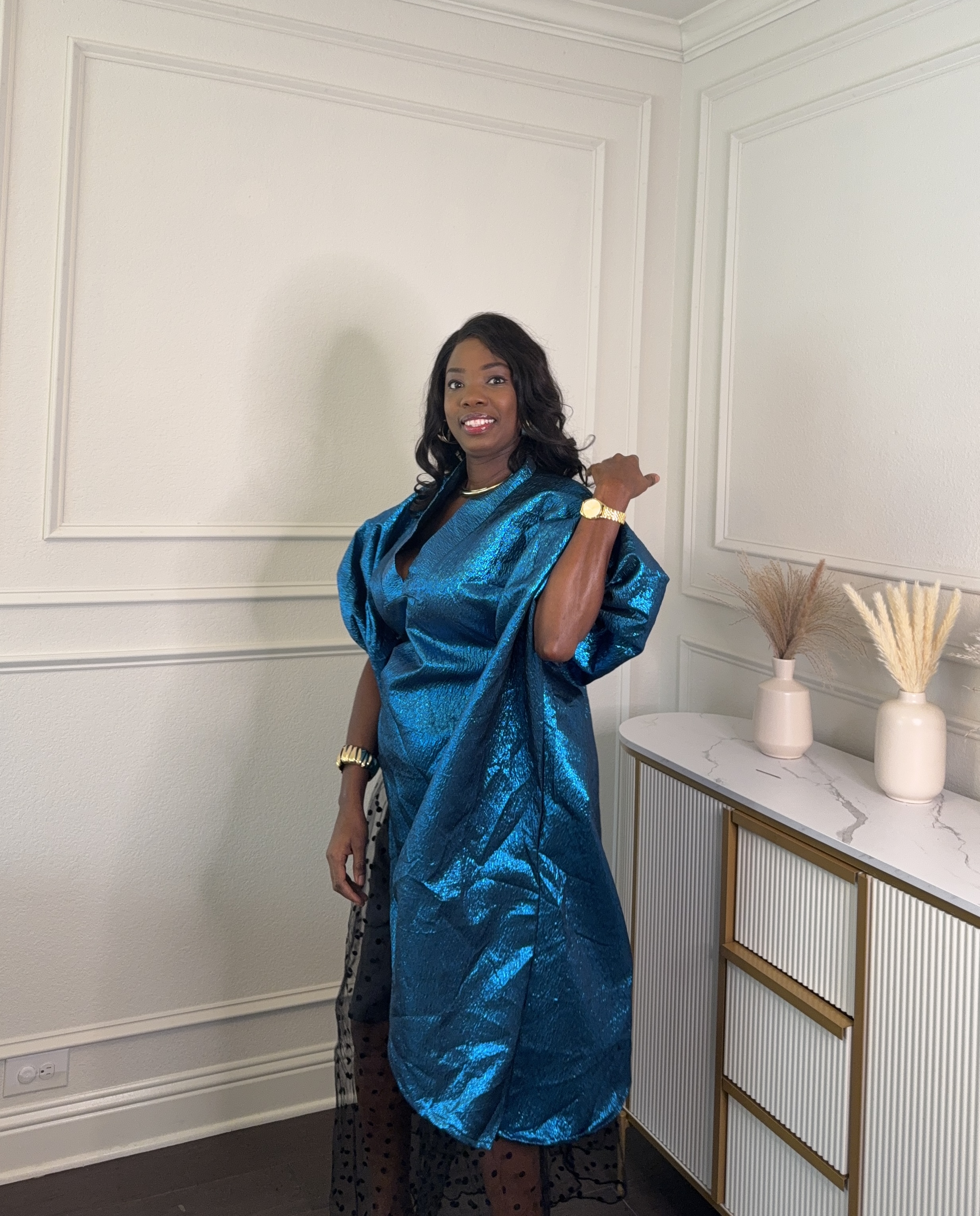 Satin Kimono Dress