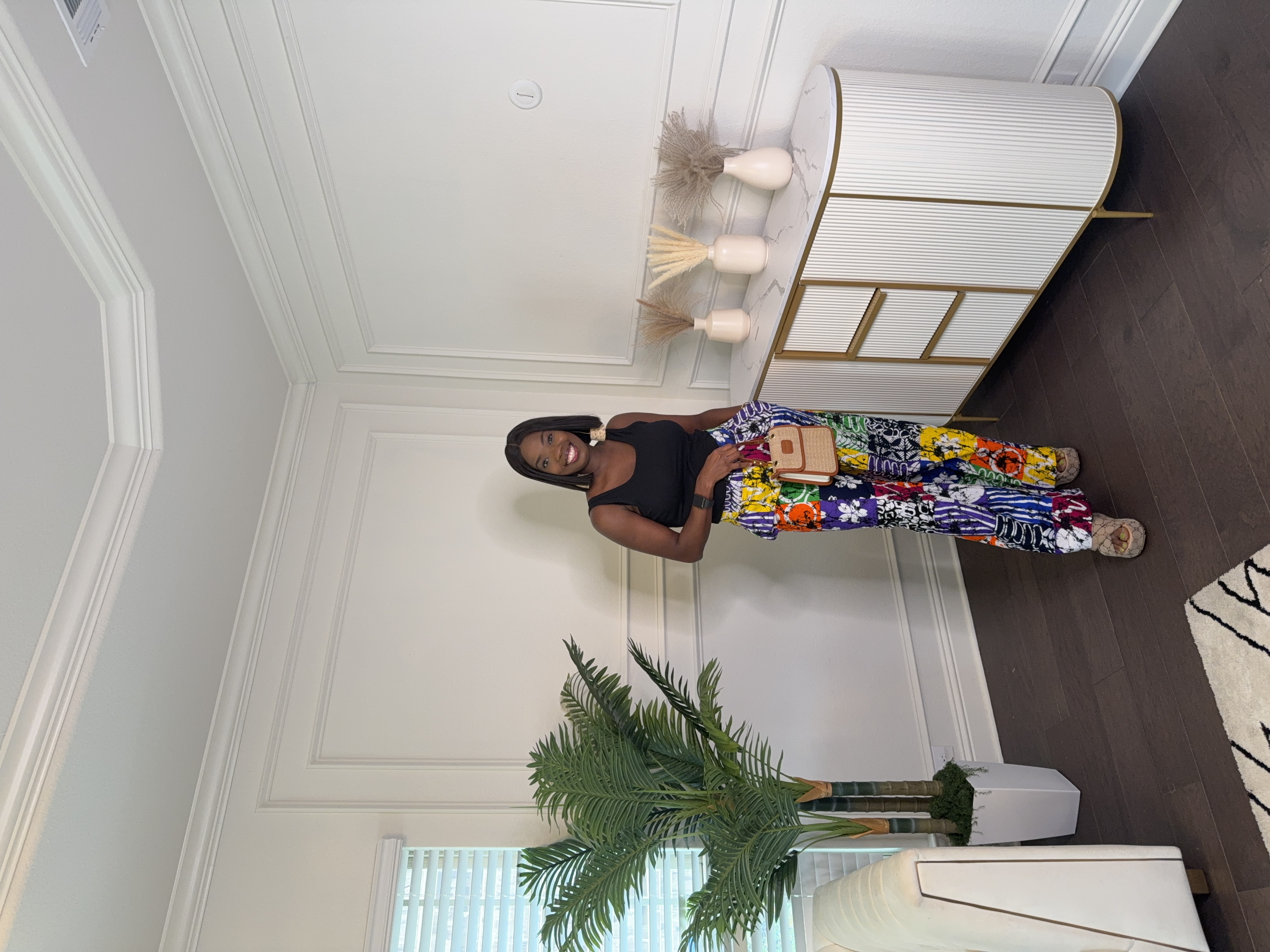 Colorful Patchwork Women's Pants