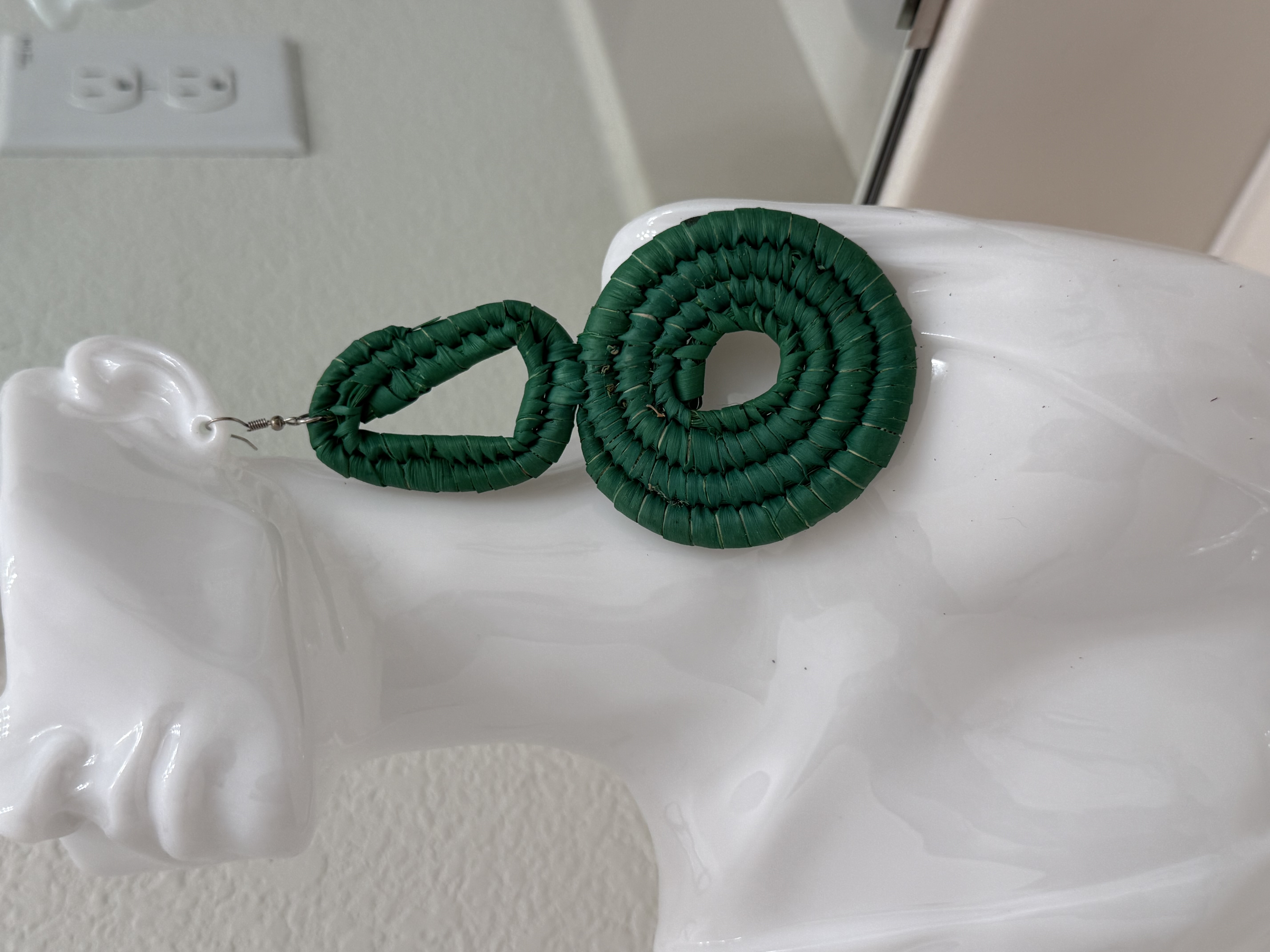 Basket Wooden Ear ring 