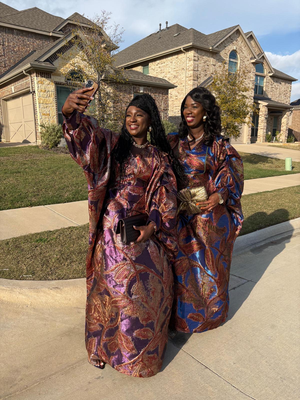 Elegant African Print Maxi Dress