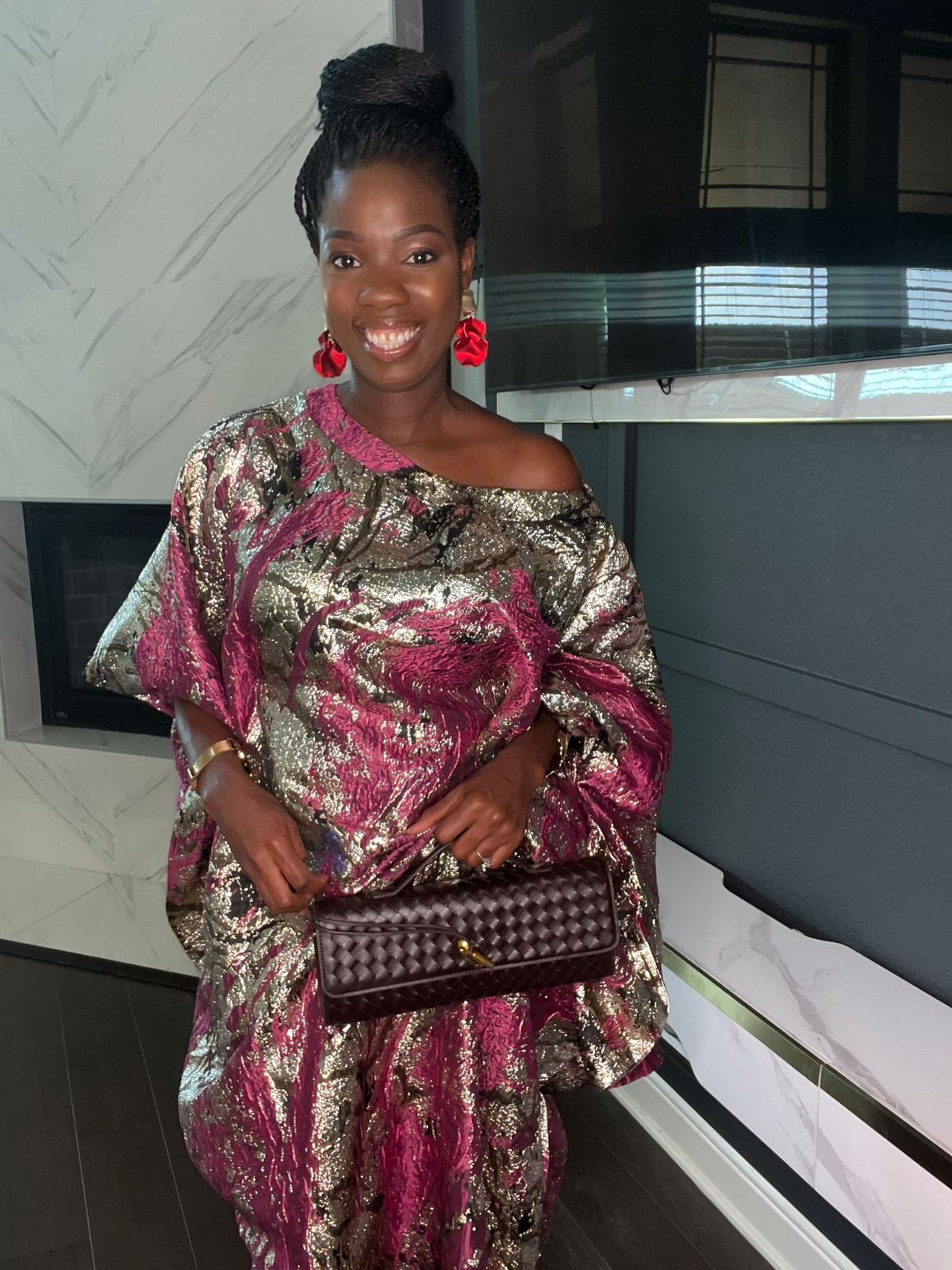 Elegant brocade dress