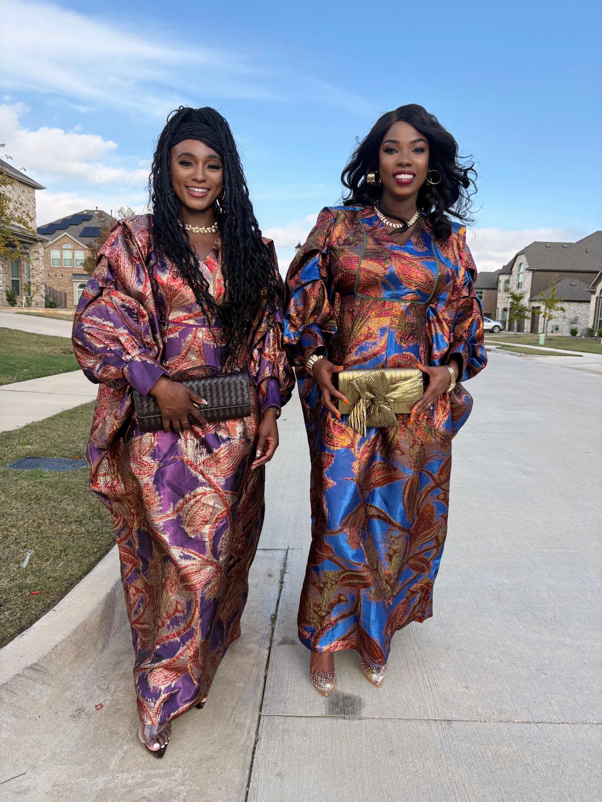 Elegant African Print Maxi Dresses