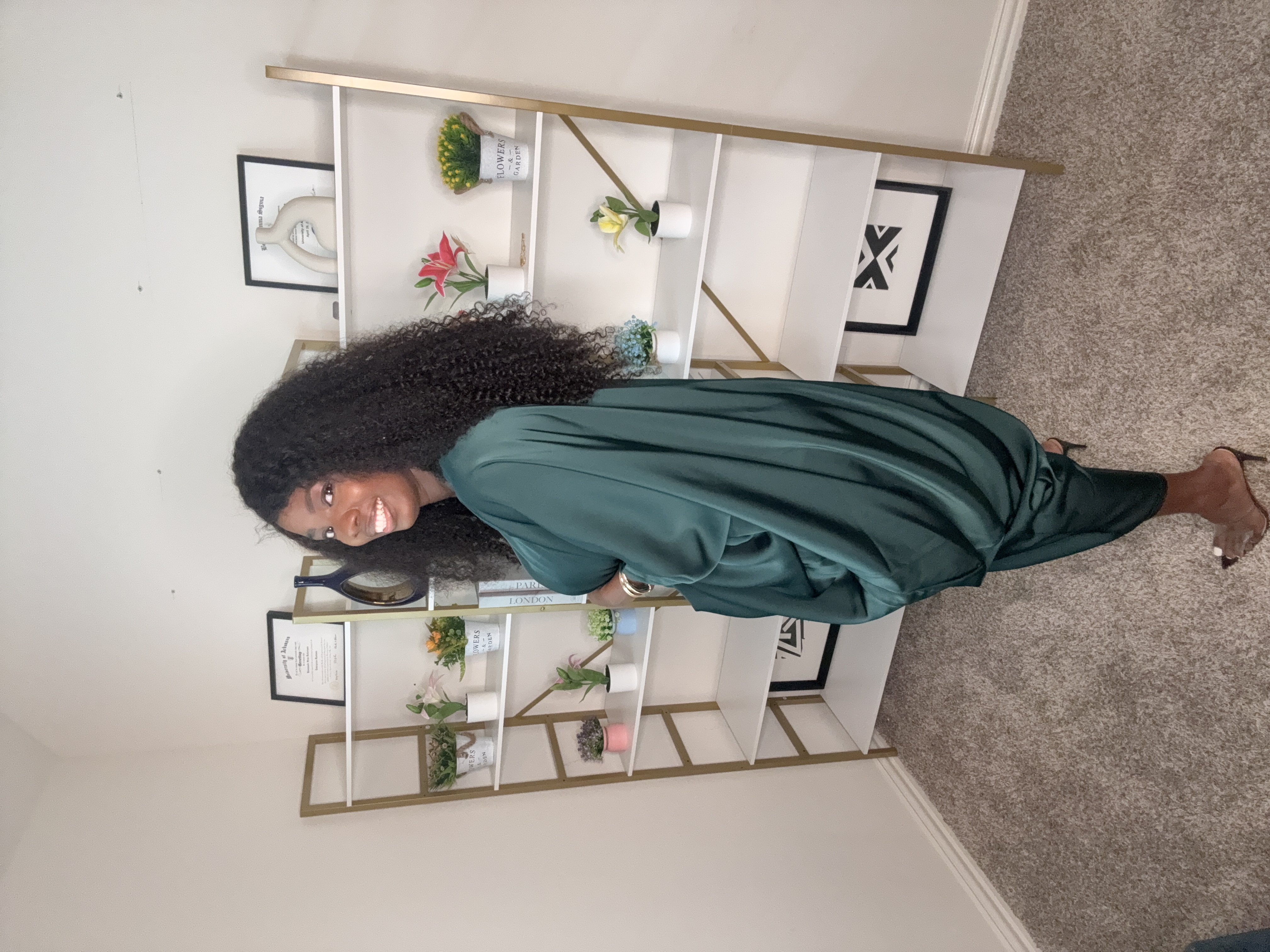 Elegant Emerald Green Dress