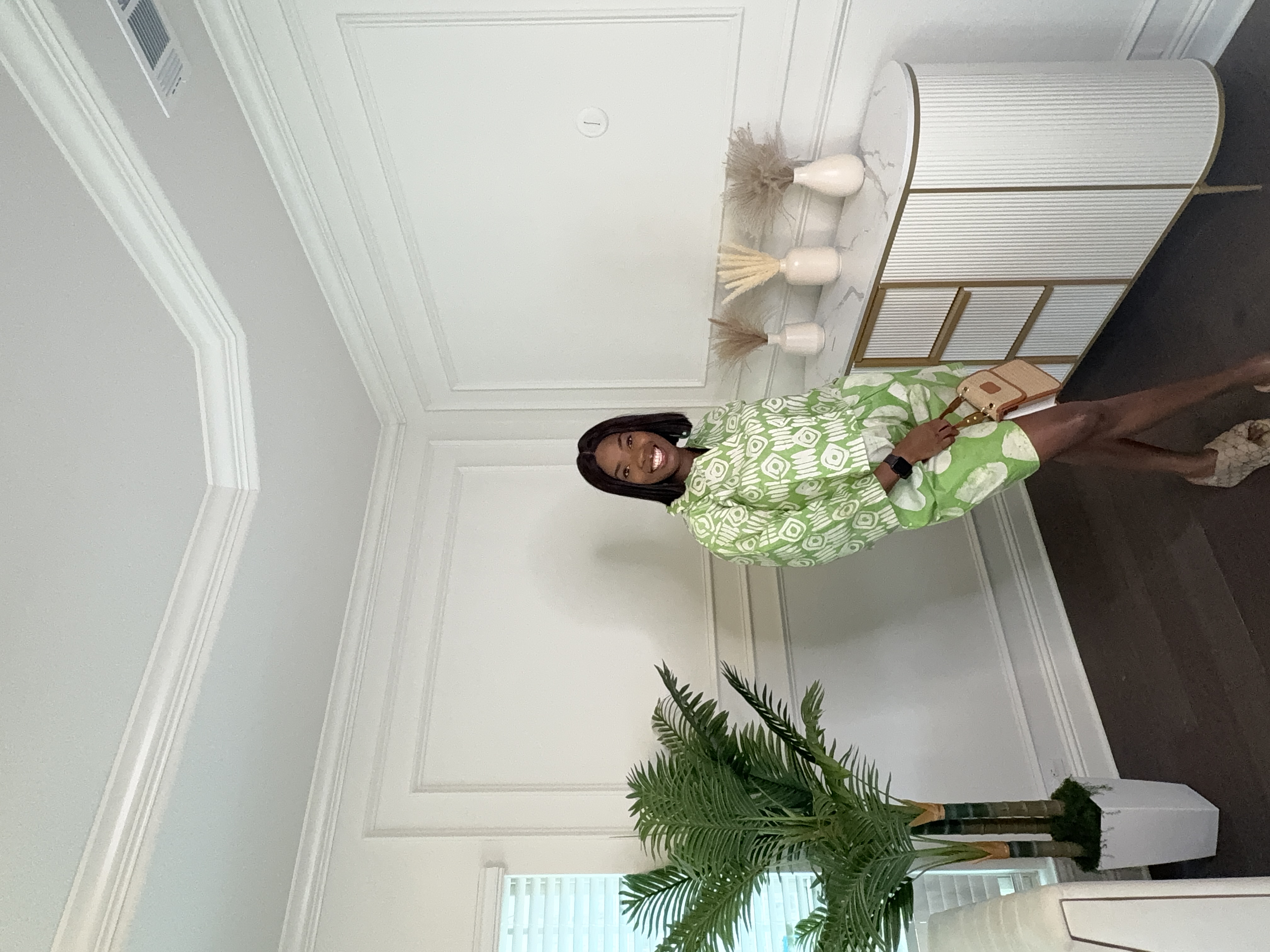 Green Patterned Short  and Top set
