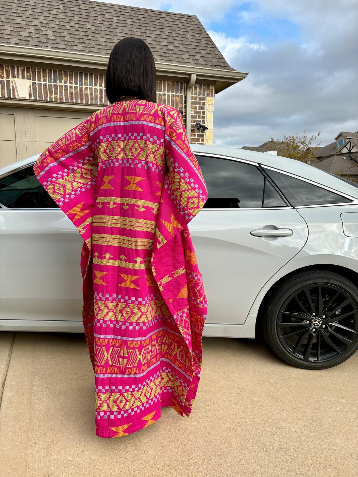 Bright Pink African Kaftan