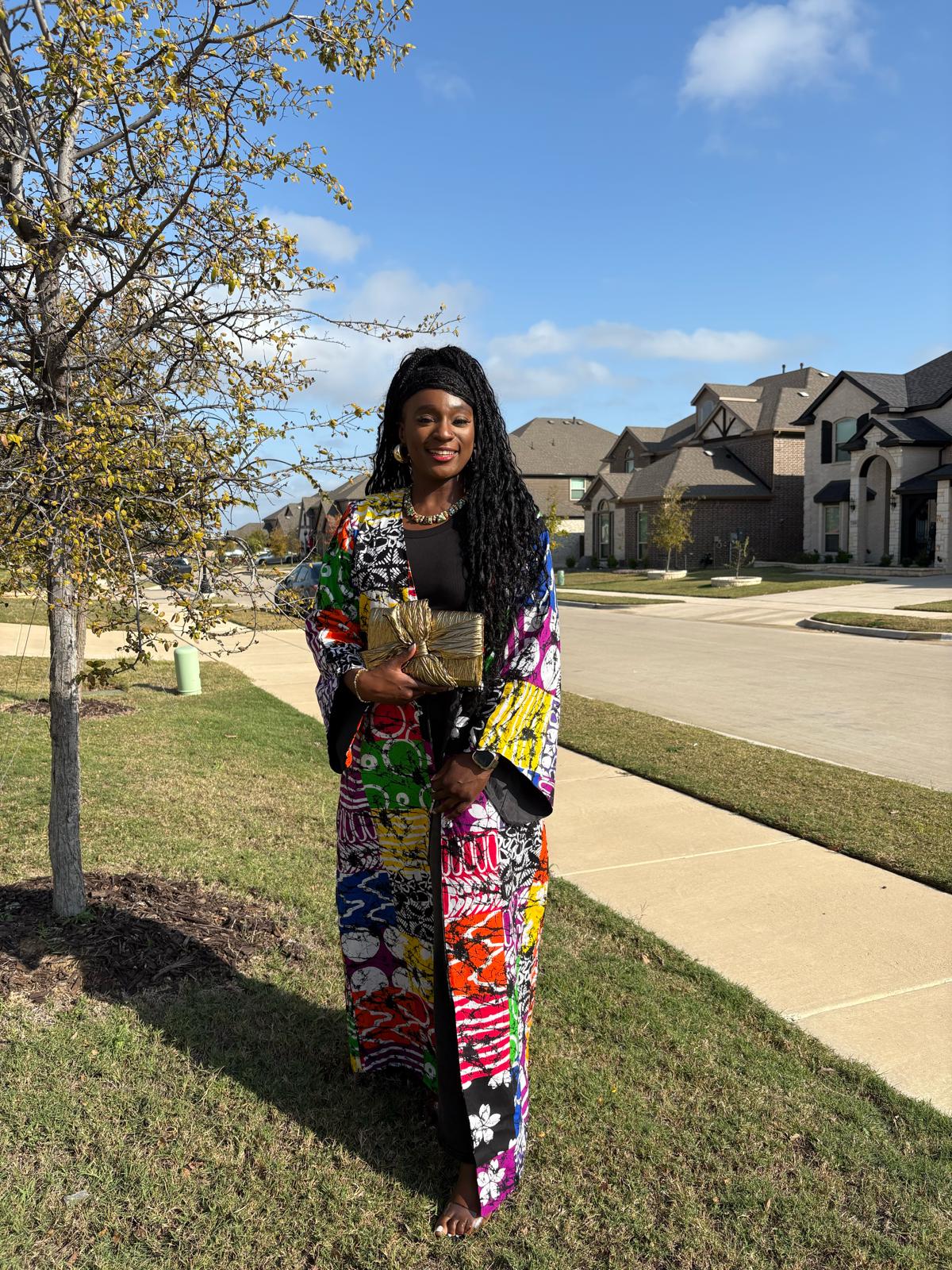 African Print Kimono