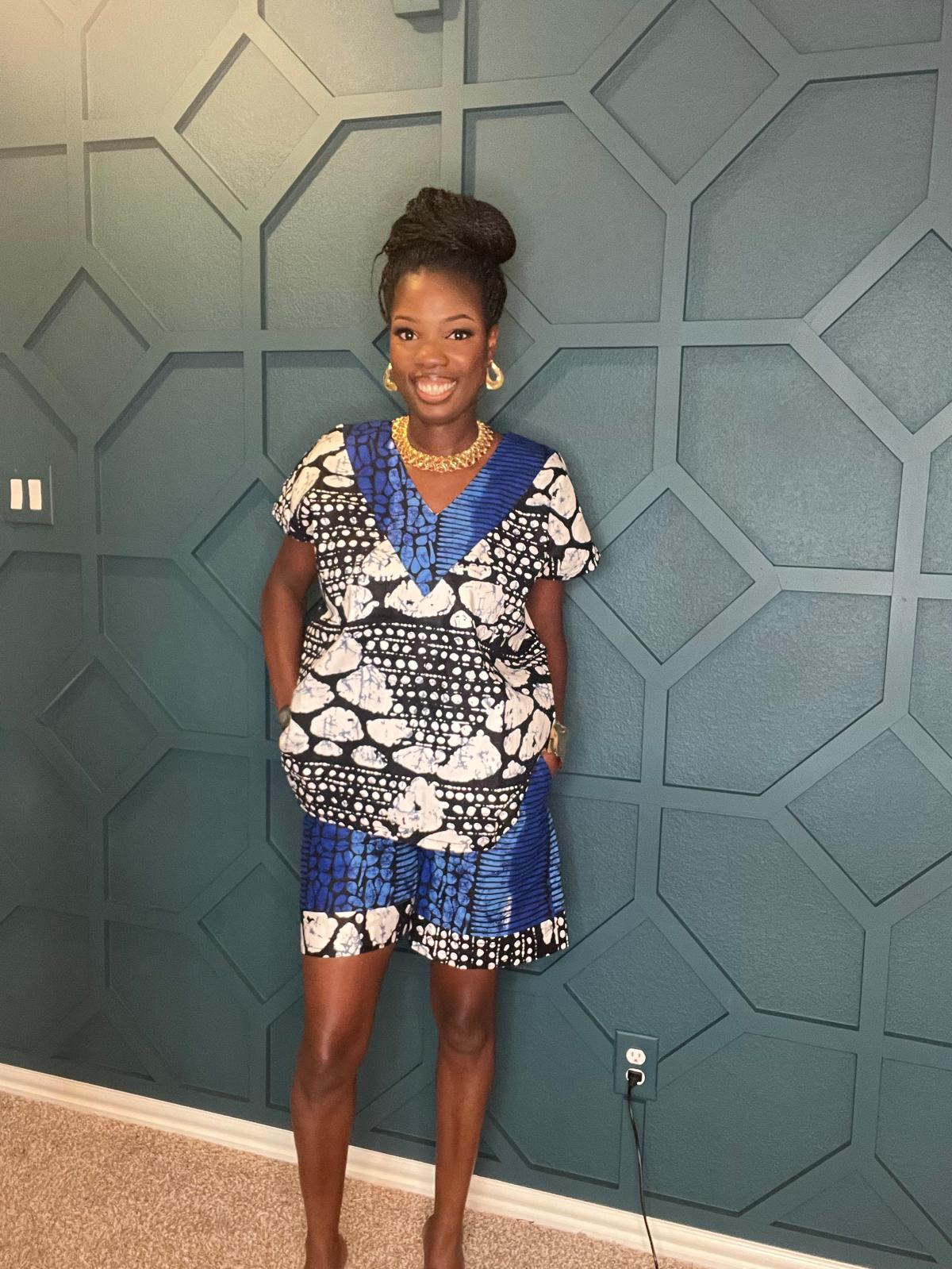 African Print Dress Set