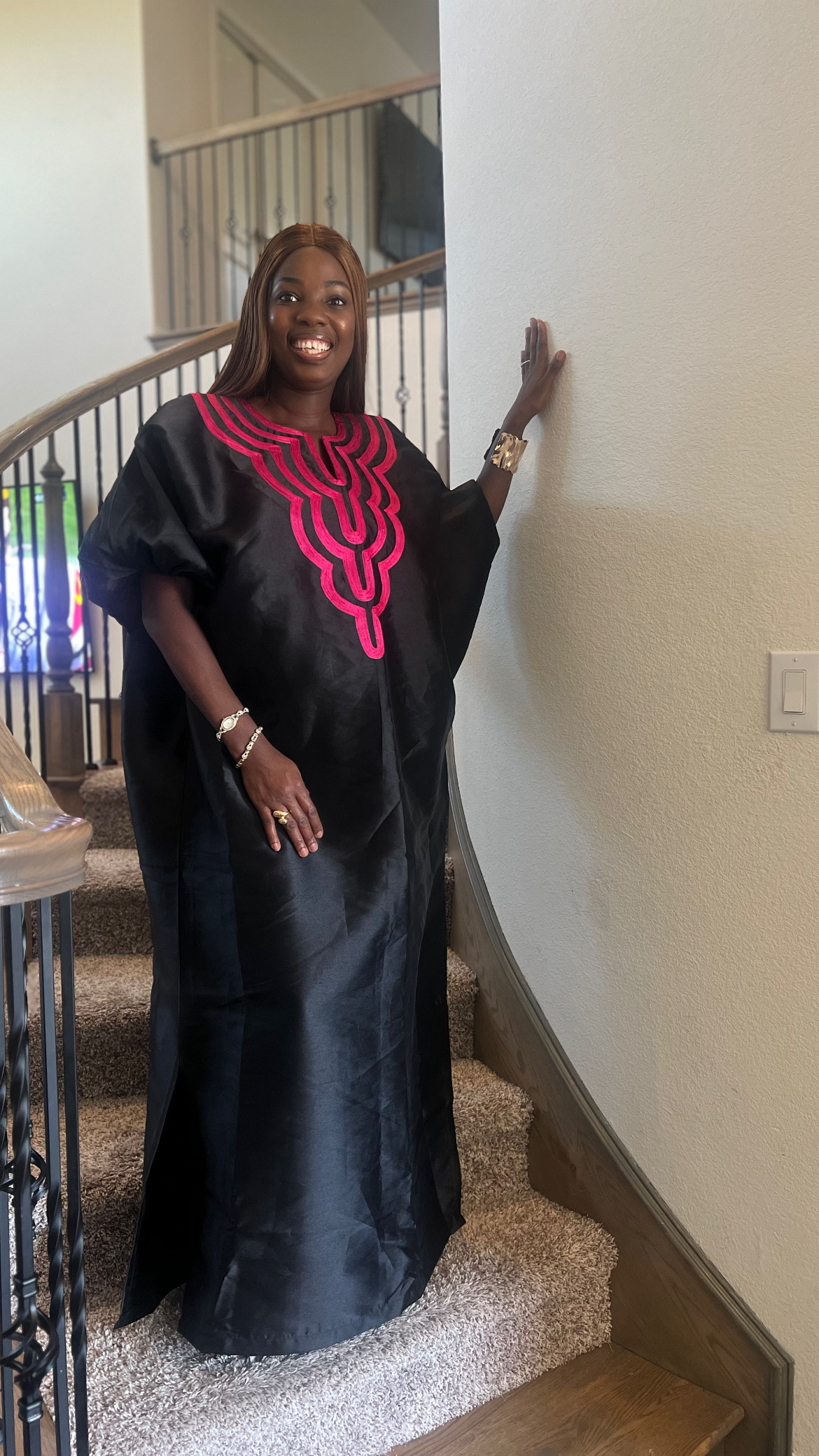 Elegant Black Kaftan Dress