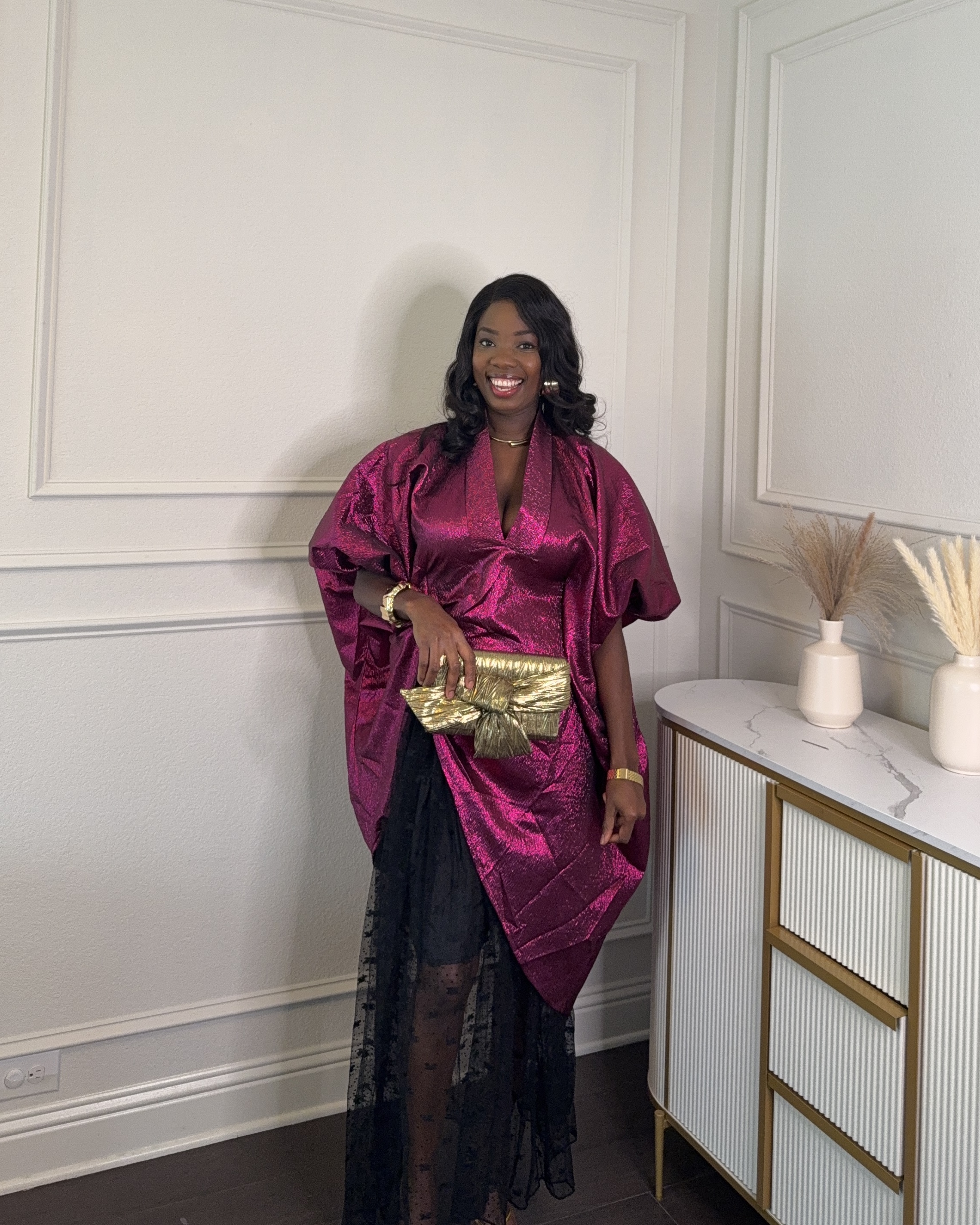 Satin Kimono Dress