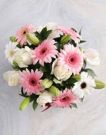 Pastel-Themed Flower Box