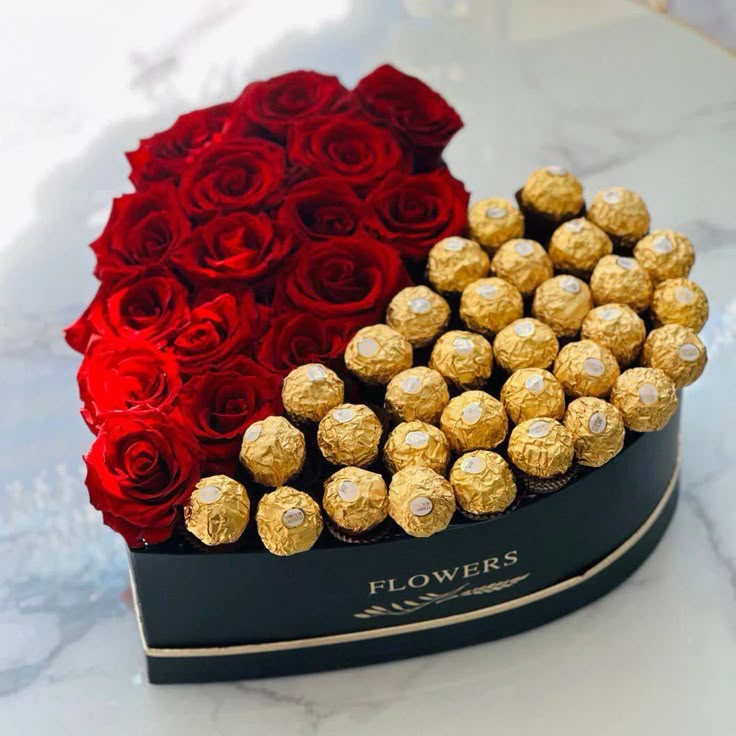 Half Roses, Half Ferrero Rocher Box