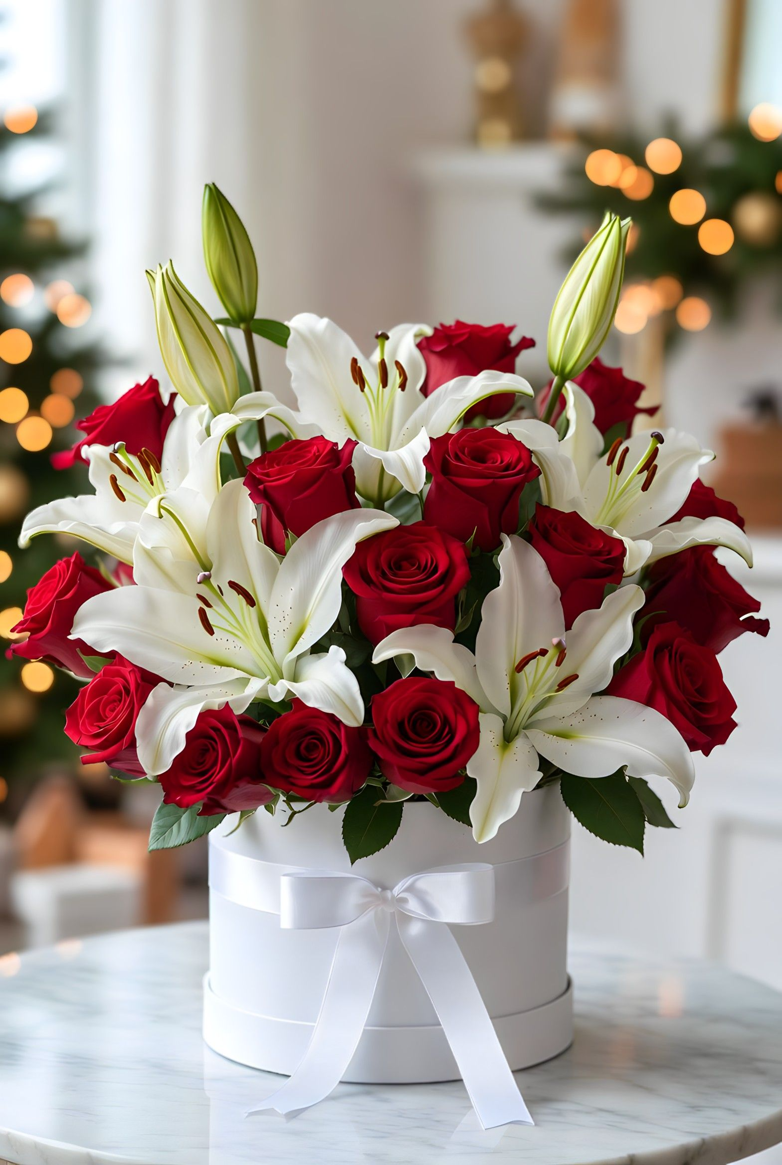 Holiday-Themed Flower Box