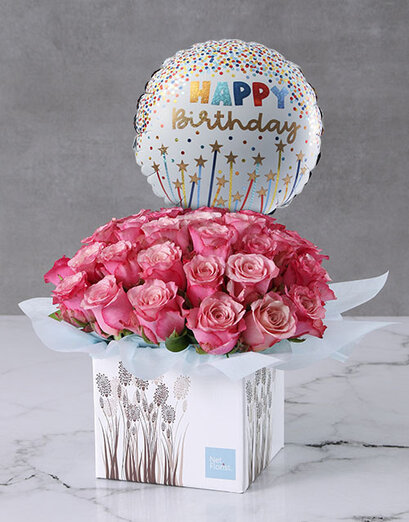 Birthday Surprise Flower Box