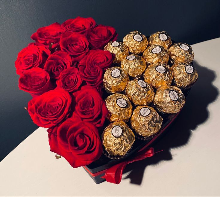 Half Roses, Half Ferrero Rocher Box