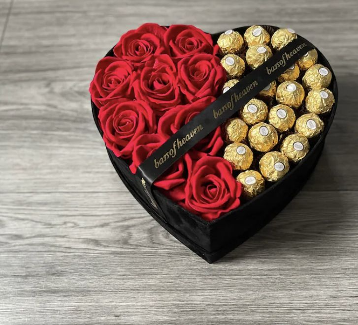Half Roses, Half Ferrero Rocher Box