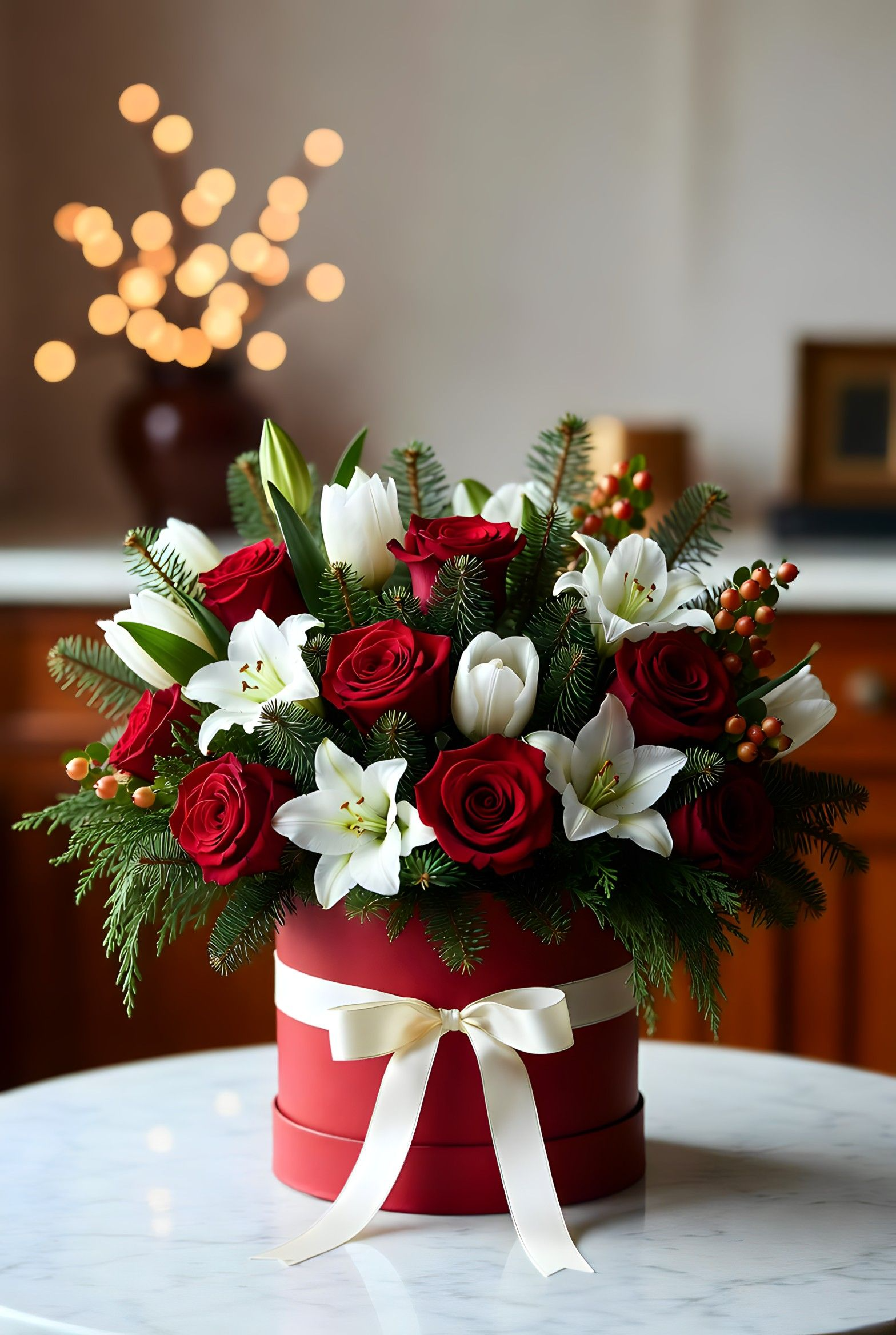 Holiday-Themed Flower Box