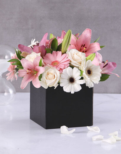 Pastel-Themed Flower Box