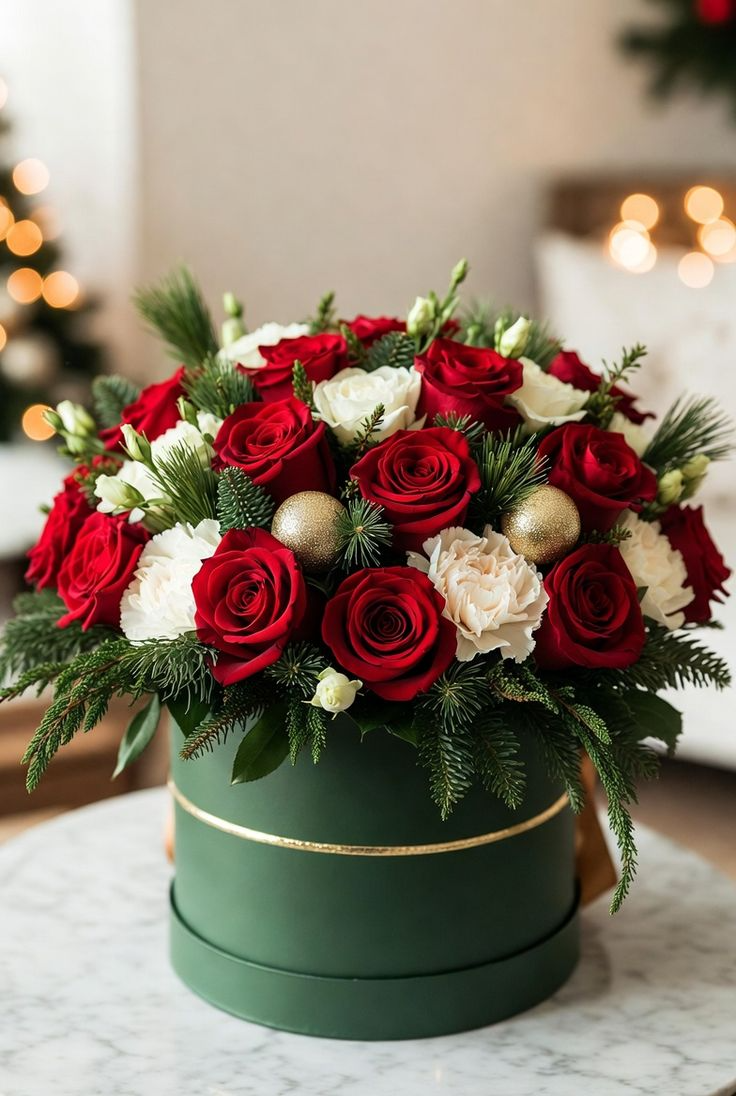 Holiday-Themed Flower Box