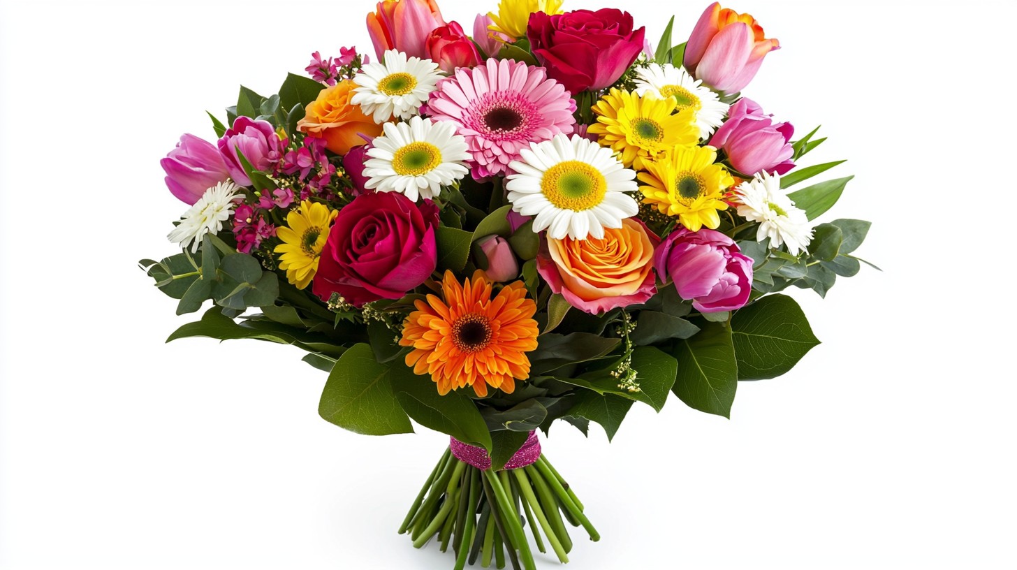 Roses, Tulips & Daisies Colorful Mix