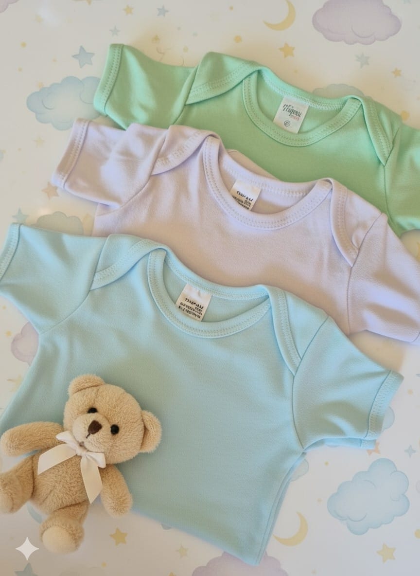 Body de bebê varias cores Tamanho RN-P-M-G masculino e feminino