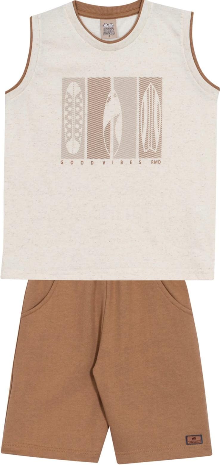 Conjunto infantil regata e bermuda