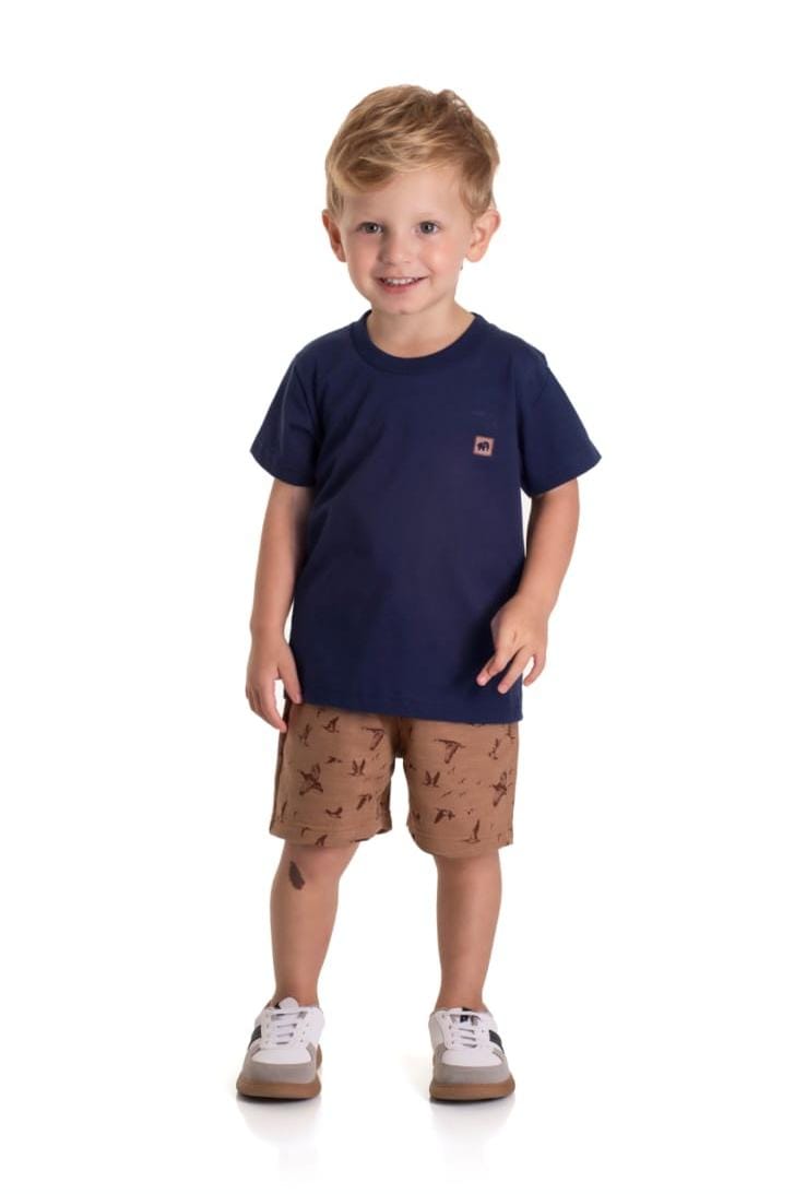 Conjunto infantil camiseta e bermuda