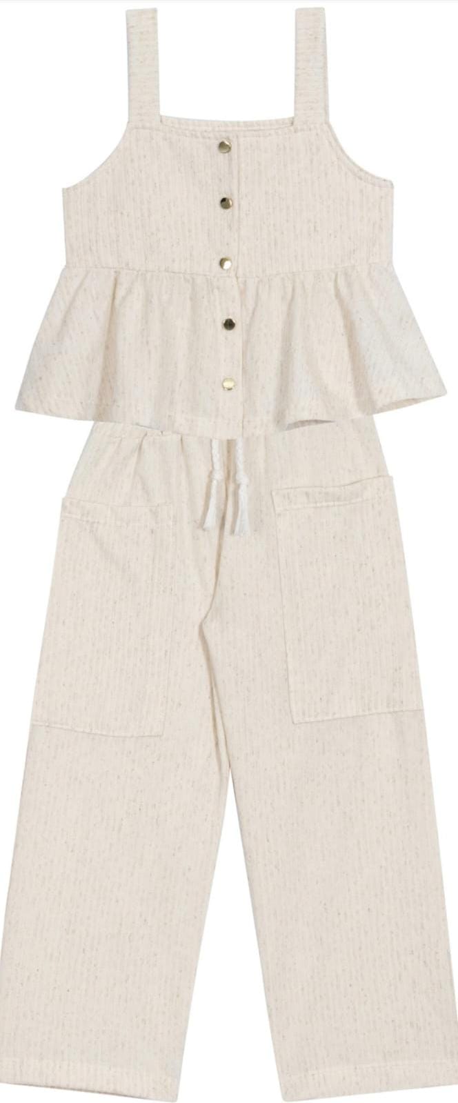 conjunto feminino cropped / calça pantacort