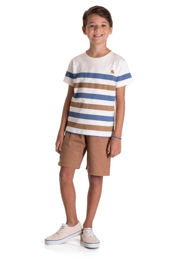 Conjunto infantil de camiseta e shorts
