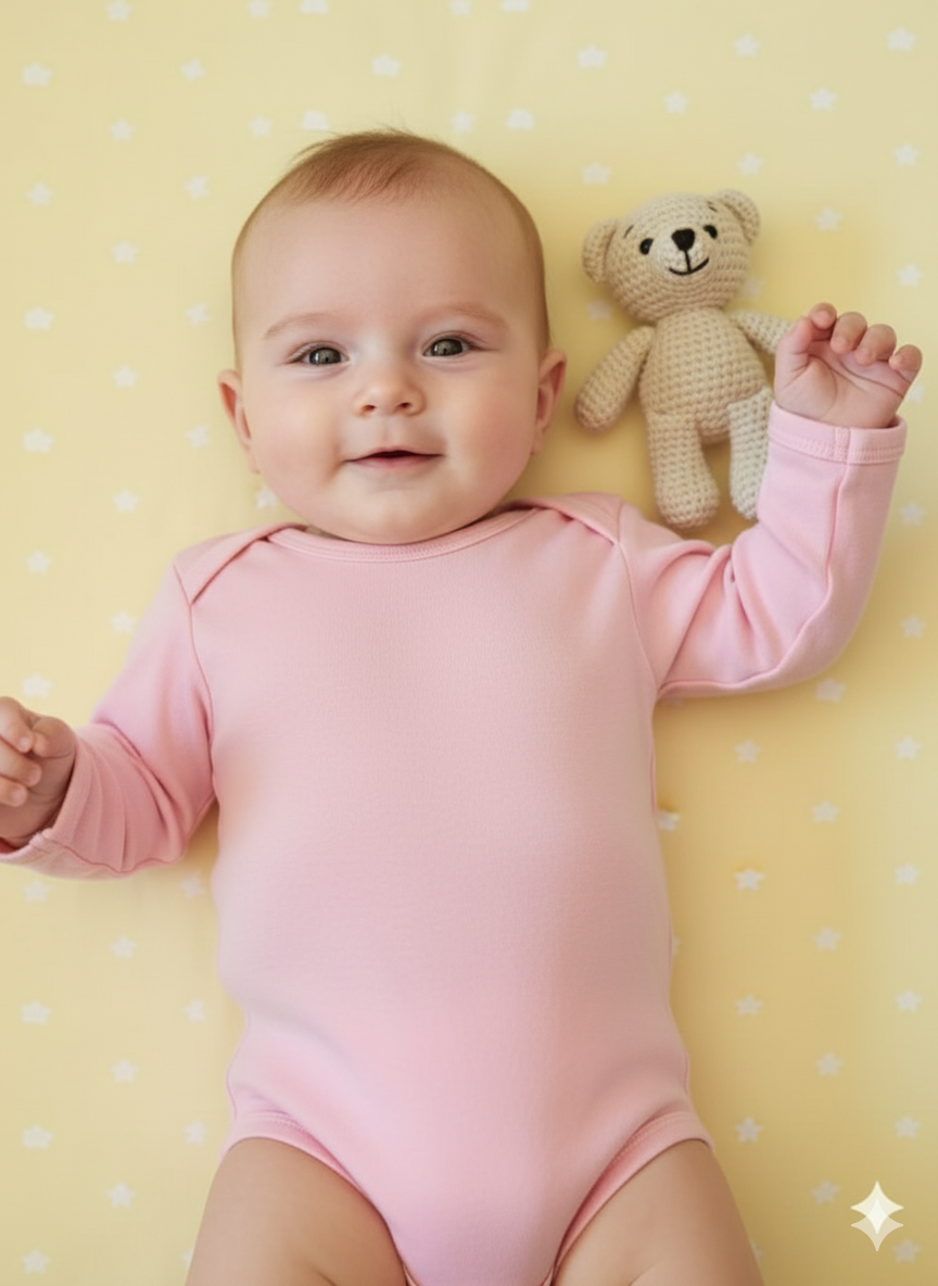 Body de bebê manga longa RN P M G 