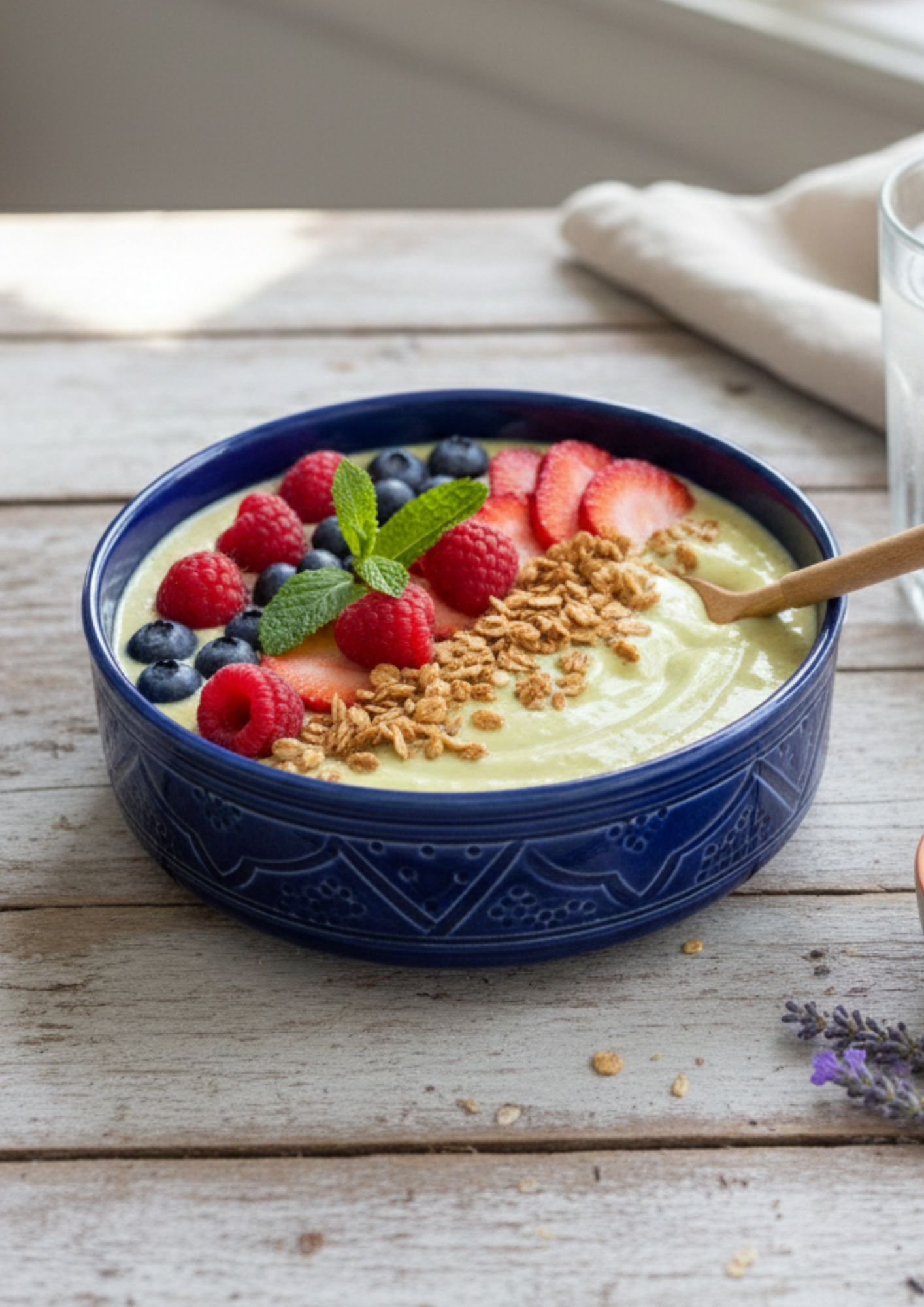 Bol artisanal 17 cm sans fil d'Or